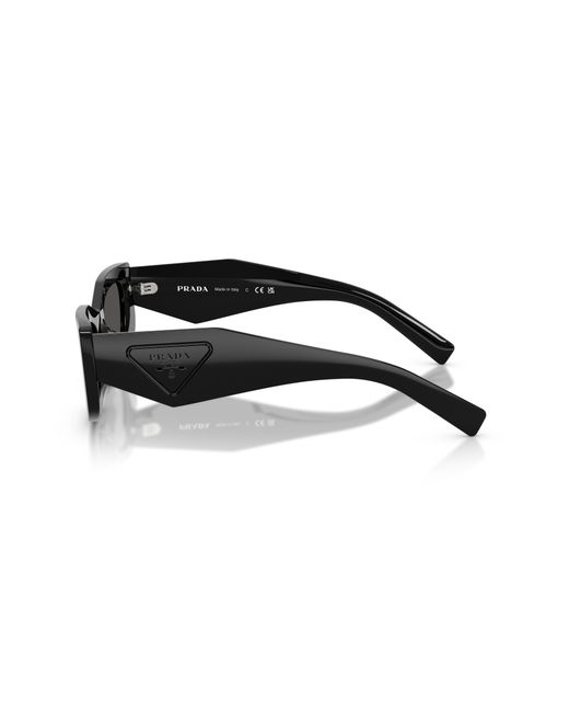 Prada Black Pr D03Sd 16K08Z Sunglasses Acetate Squared Normal