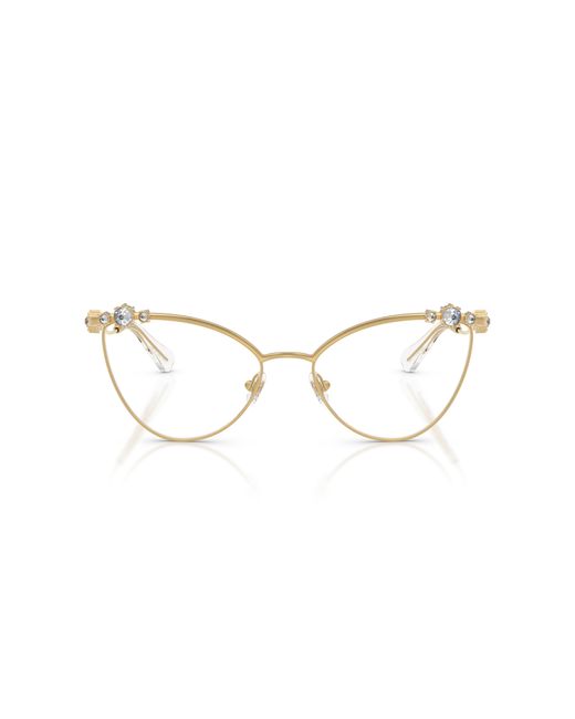 Swarovski Black Sk1033 4004 Optical Frames Metal Cat Eye Normal