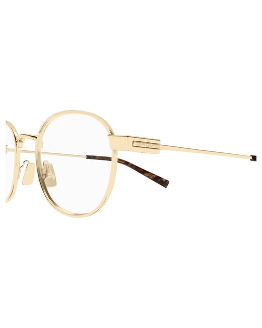 Saint Laurent Black Sl 785 002 Optical Frames Metal Transparent Round