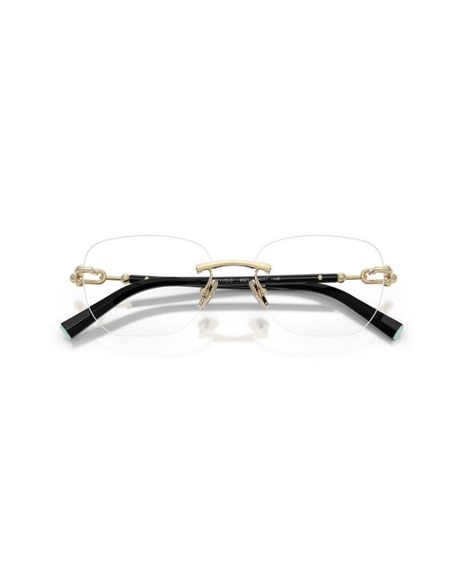 Tiffany & Co Black Tf1170D 6021 Optical Frames Metal Squared Normal