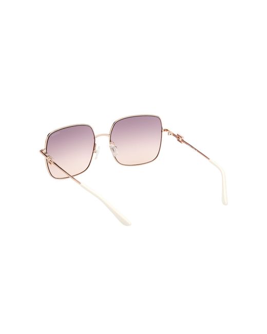 Guess Black Gu7906-H 28Z Sunglasses Metal Squared Normal