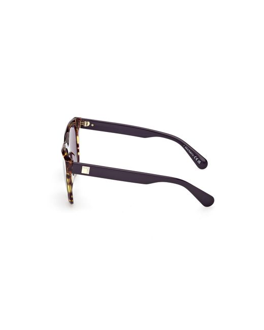 MAX&Co. Black Mo0146 56Y Sunglasses Acetate Squared Normal