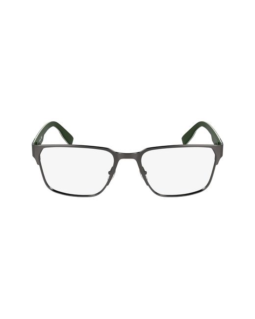Lacoste Black L2306 035 Optical Frames Metal Squared Normal for men