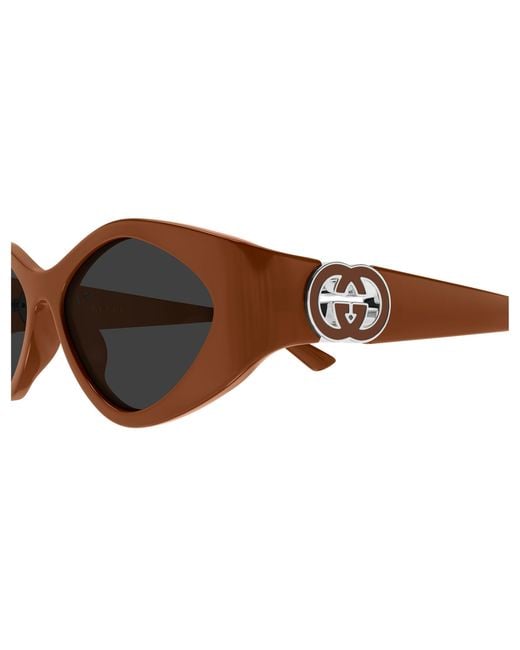 Gucci Black Gg2121S 004 Sunglasses Injected Geometric