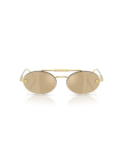 Versace Black Ve2295 K00303 Sunglasses Metal Round Normal