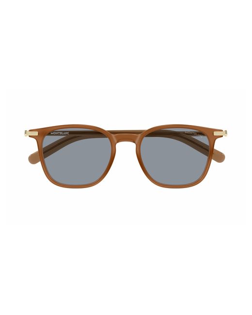 Montblanc Black Mb0460S 005 Sunglasses Injected Squared for men