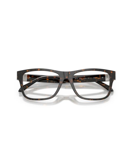 Versace Black Ve3380 5528 Optical Frames Acetate Squared Normal for men