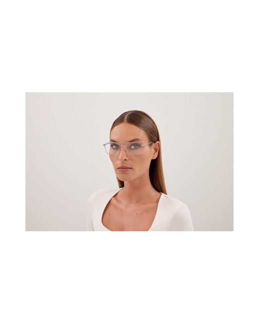 Saint Laurent Black Sl 888 002 Optical Frames Metal Transparent Pilot
