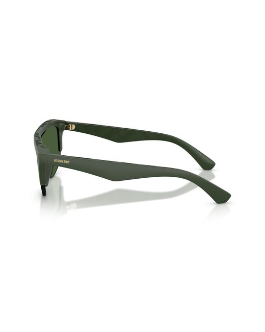 Burberry Green Be4460U 417071 Sunglasses Injected Squared Normal for men