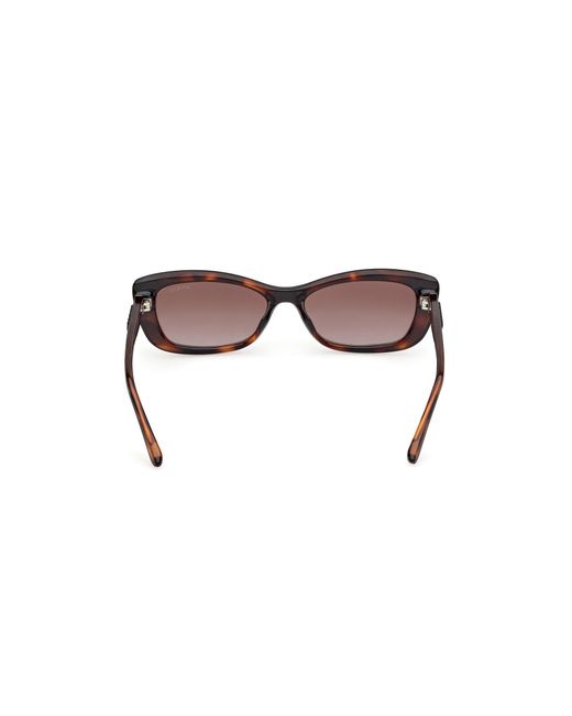 Guess Black Gu00156-H 52F Sunglasses Injected Marrone Squared Normal Sfumato