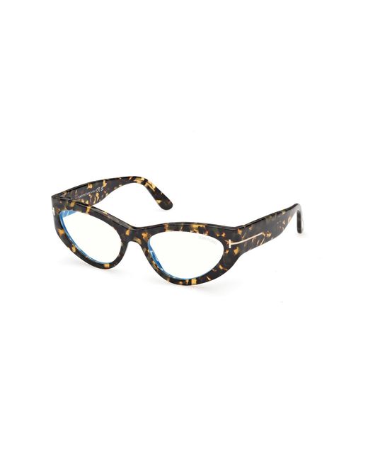 Tom Ford Black Ft6134-B 055 Optical Frames Acetate Cat Eye Normal