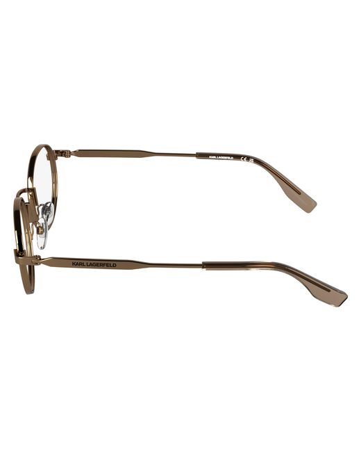 Karl Lagerfeld Black Kl369 724 Optical Frames Metal Round Normal for men