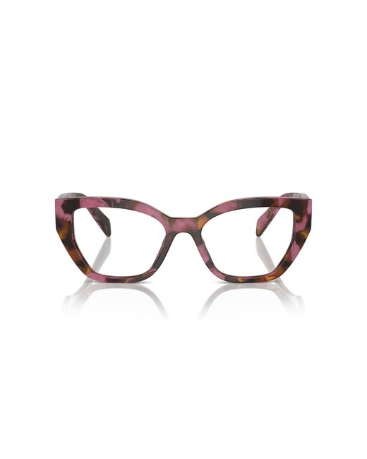 Prada Black Pr A16V 18N1O1 Optical Frames Acetate Transparent Geometric Normal