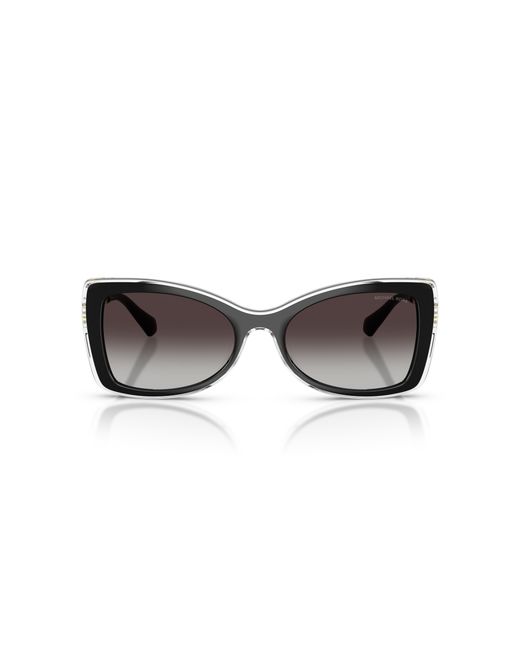 Michael Kors Black Mk2272U Malaga 30058G Sunglasses Injected Butterfly Normal Nuanced