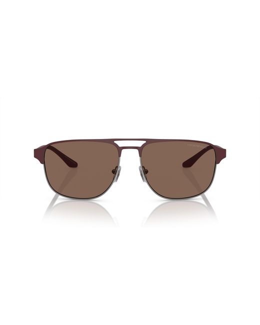 Emporio Armani Black Ea2144 336673 Sunglasses Metal Pilot Normal for men