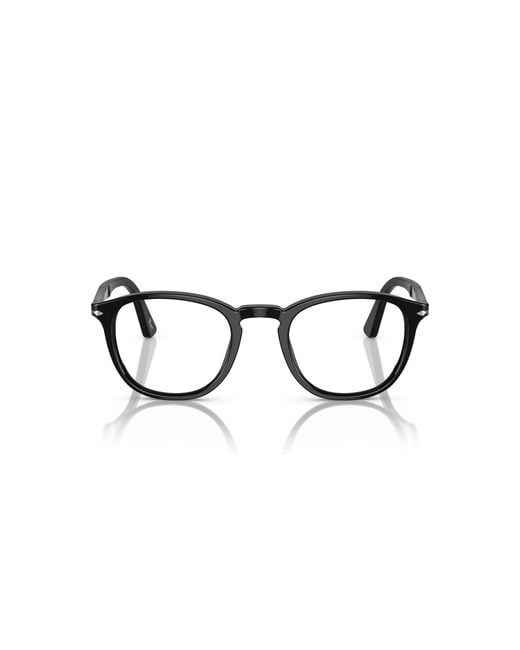 Persol Black Po3143V 95 Optical Frames Acetate Transparent Round Normal for men