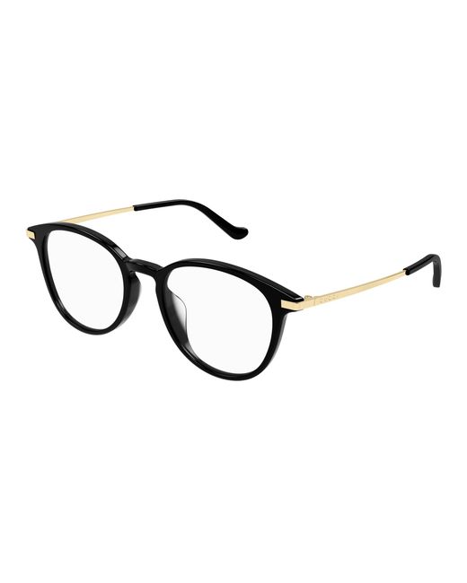 Gucci Black Gg1466Oa 001 Optical Frames Acetate Transparent Round
