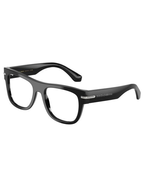 Dolce & Gabbana Black Dg3407 501 Optical Frames Acetate Transparent Squared Normal for men