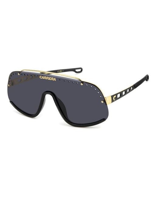 Carrera Black Flaglab 16 2M2/2K Sunglasses Metal Mask Anti-Glare