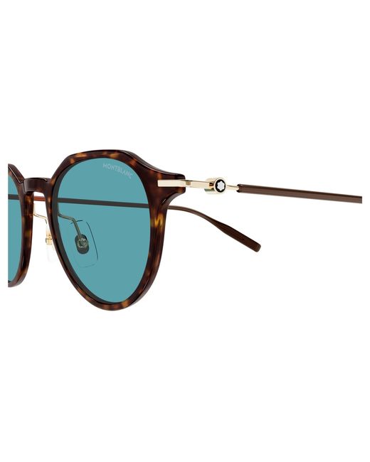 Montblanc Black Mb0355S 006 Sunglasses Injected Round for men