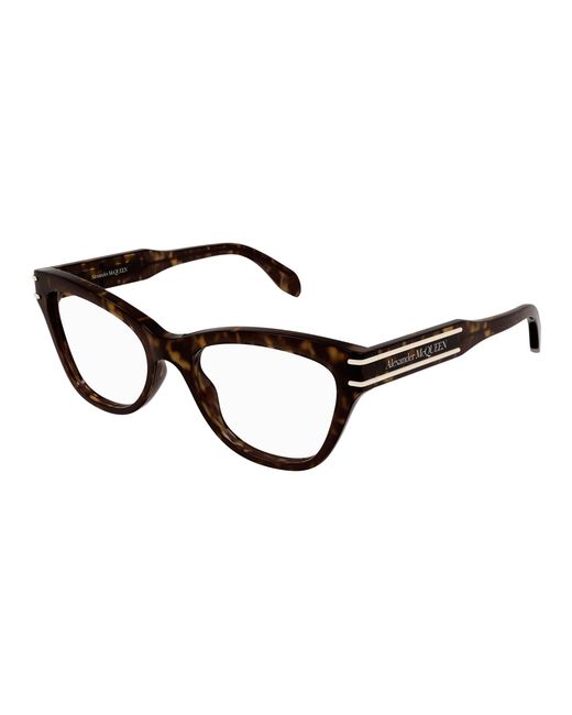 McQueen Black Am0401O 002 Optical Frames Acetate Cat Eye