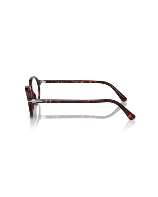 Persol Black Po3351V 24 Optical Frames Acetate Transparent Round Normal