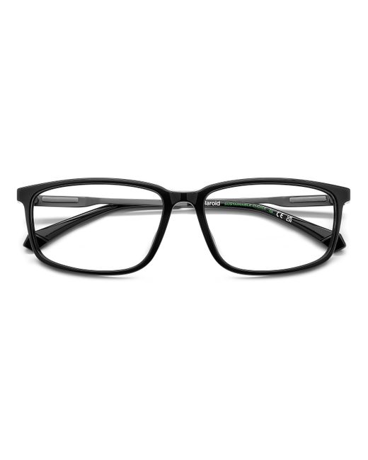 Polaroid Black Pld D535/G 807 Optical Frames Bio Polyamide Squared for men
