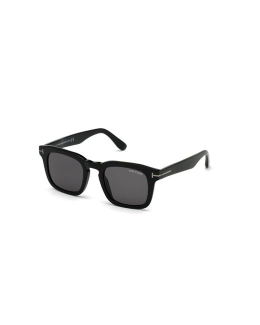 Tom Ford Black Ft0751-N Dax 01A Sunglasses Acetate Squared Normal for men