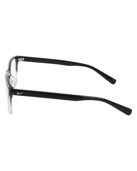 Nike Black 1000Y 010 Optical Frames Acetate Squared Normal