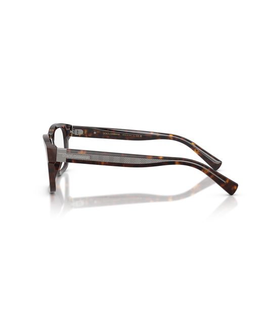 Dolce & Gabbana Black Dg3446 502 Optical Frames Acetate Transparent Squared Normal for men
