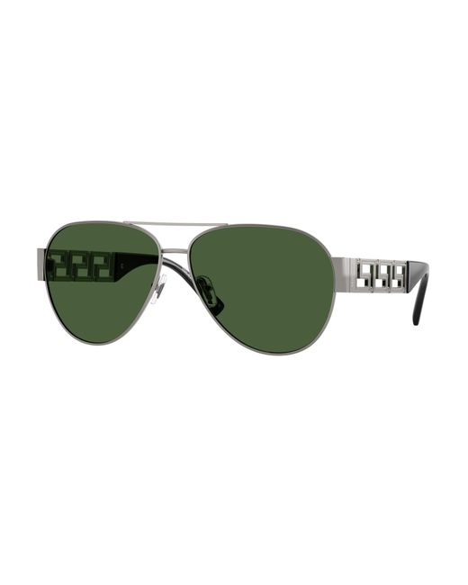 Versace Green Ve2289 100071 Sunglasses Metal Pilot Normal for men