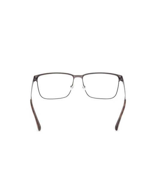 Timberland Black Tb50036 007 Optical Frames Metal Squared Normal for men
