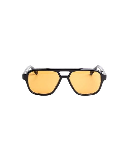Retrosuperfuture Black G5U Maneval Refined Sunglasses Acetate Squared Normal