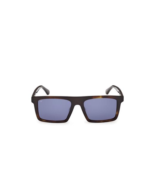 Web Black We0397 52V Sunglasses Acetate Squared Normal for men