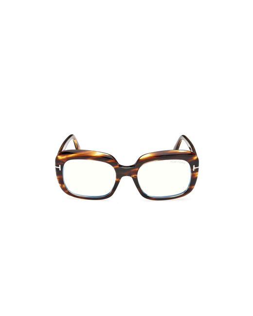 Tom Ford Black Ft6096-B 055 Optical Frames Acetate Squared Normal