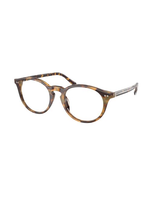 Ralph Lauren Black Rl6263U 6339 Optical Frames Acetate Transparent Round Normal for men