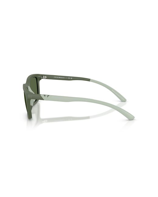 Emporio Armani Green Ea4249U 625971 Sunglasses Injected Squared Normal for men