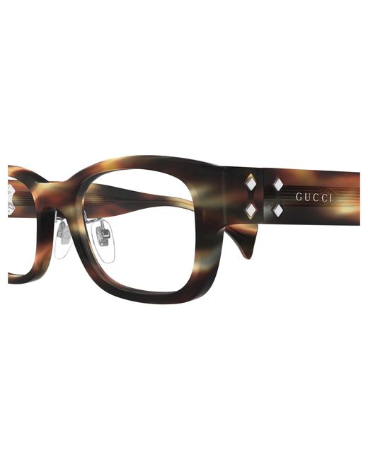 Gucci Black Gg1744Oj 003 Optical Frames Acetate Transparent Squared