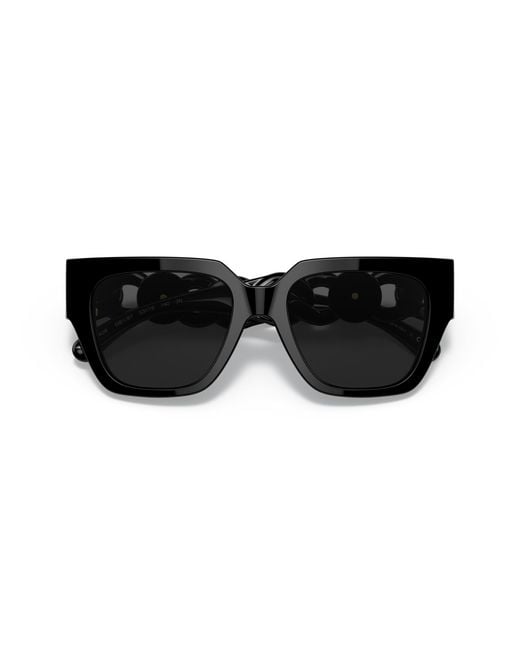 Versace Black Ve4409 Gb1/87 Sunglasses Acetate Squared Normal