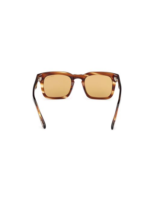 Tom Ford Black Ft0751 Dax 53E Sunglasses Acetate Squared Normal for men