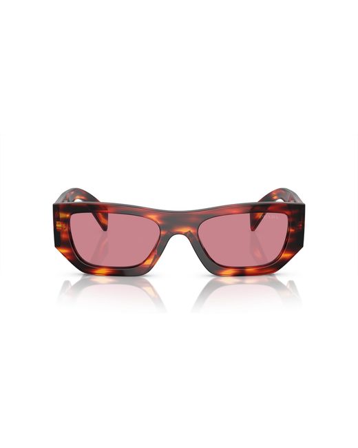 Prada Black Pr A01S 13O80B Sunglasses Acetate Pillow Normal