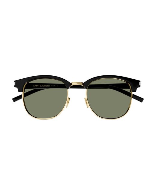 Saint Laurent Black Sl 108 014 Sunglasses Acetate Round for men