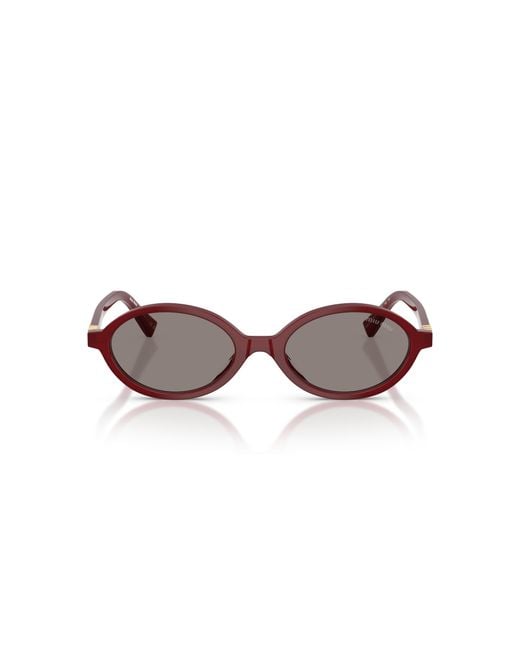 Miu Miu Black Mu 04Zs 21I80Q Sunglasses Acetate Round Normal