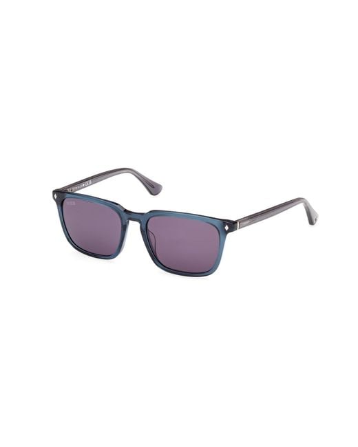 Web Black We0369 92A Sunglasses Acetate Smoke Squared Normal for men