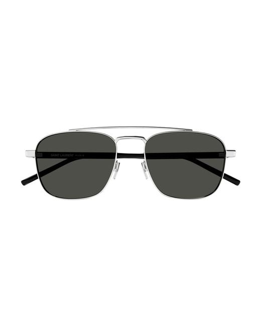 Saint Laurent Black Sl 665 002 Sunglasses Metal Pilot