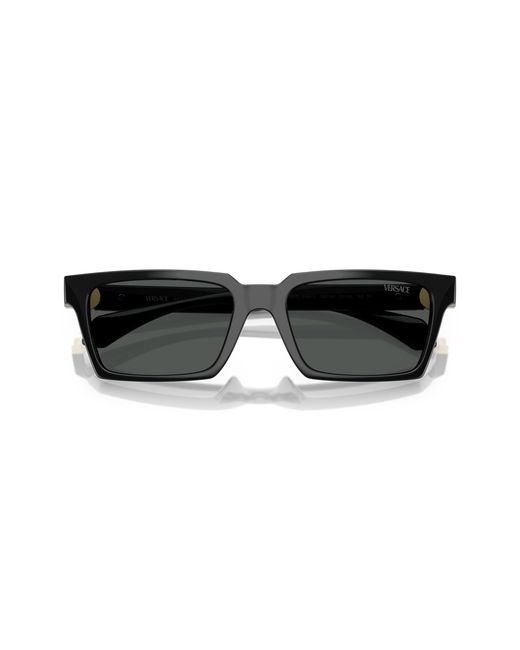 Versace Black Ve4490U Gb1/87 Sunglasses Injected Squared Normal for men