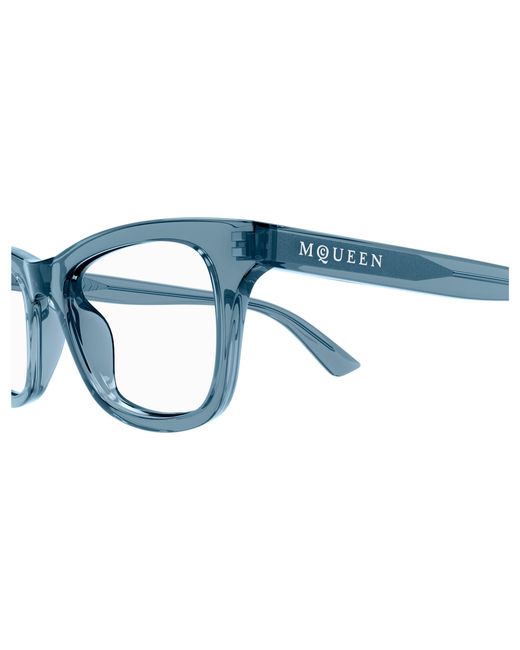 McQueen Black Am0515O 010 Optical Frames Acetate Transparent Cat Eye