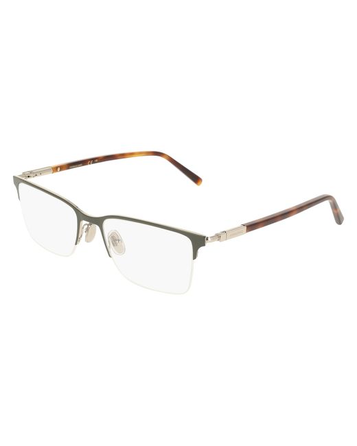 Ferragamo Black Sf2238 322 Optical Frames Metal Squared Normal for men