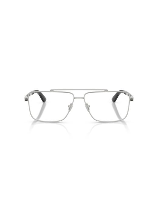 Versace Black Ve1315 1000 Optical Frames Metal Transparent Squared Normal for men