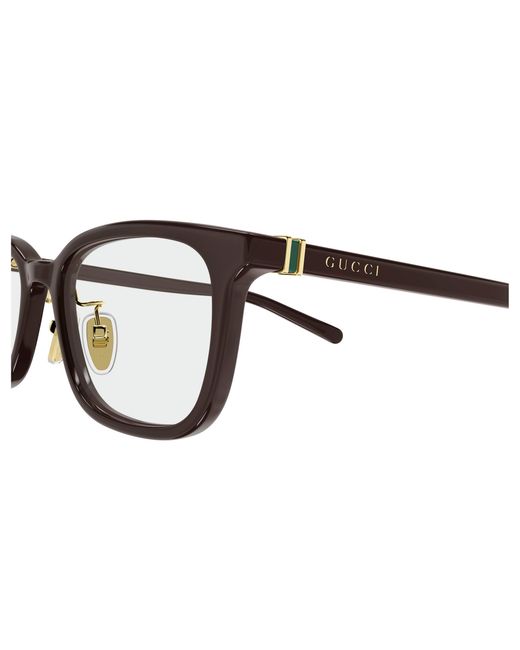 Gucci Black Gg2002Oj 003 Optical Frames Acetate Transparent Squared for men